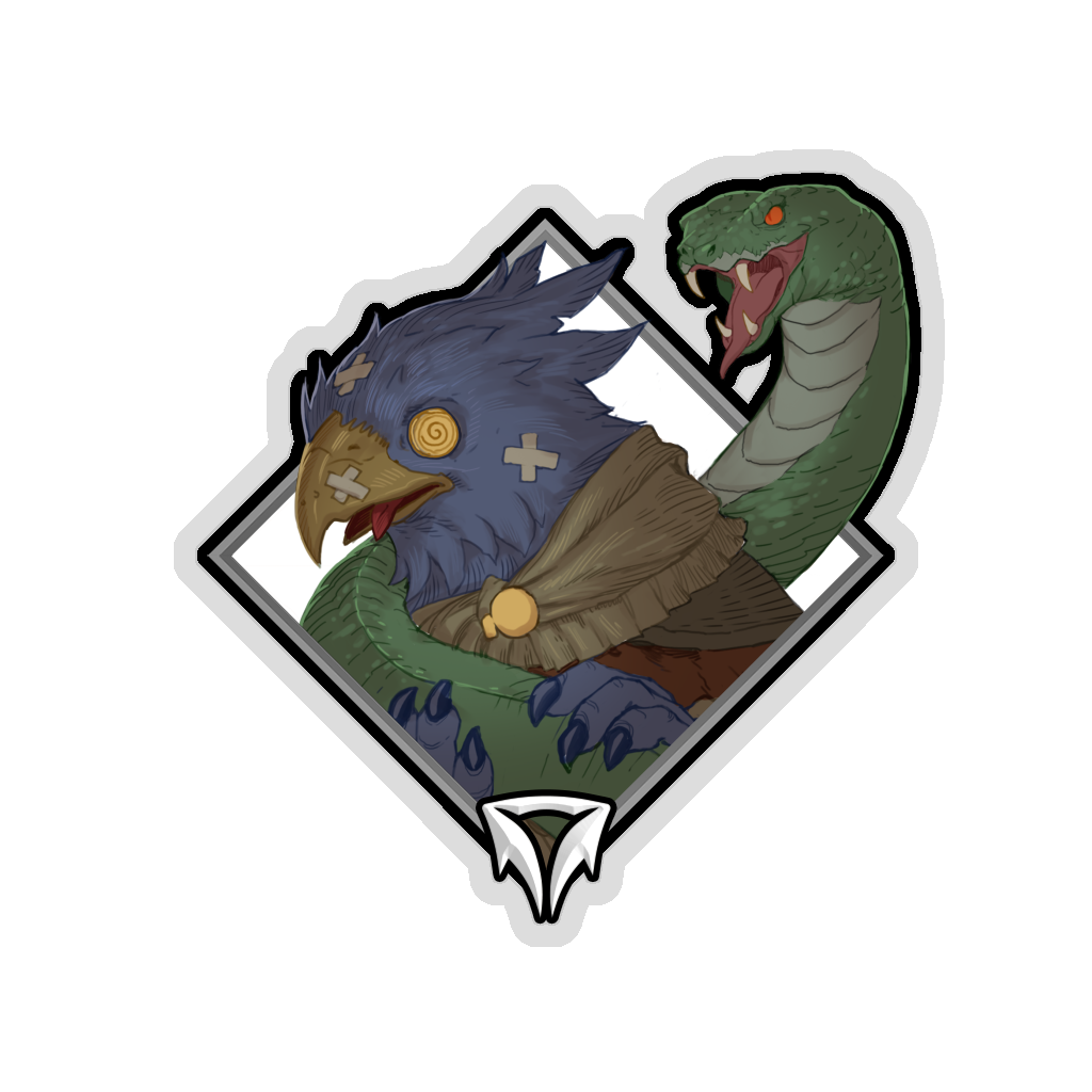Crownfall Sticker - Snake Charmer