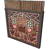 Gingerbread Metal Double Door